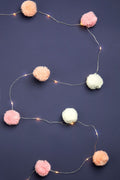 Pink Pom Pom String Lights