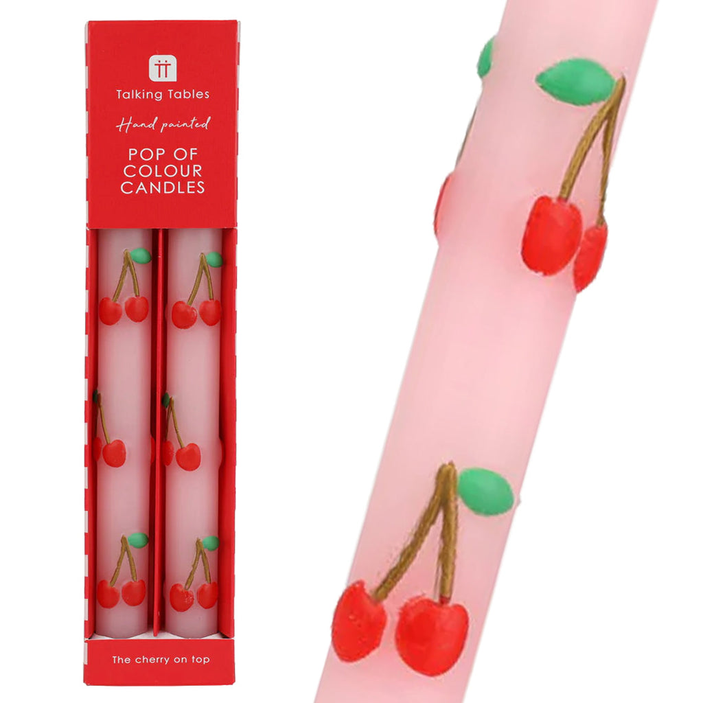 Cherry Dinner Candle 2 Pack