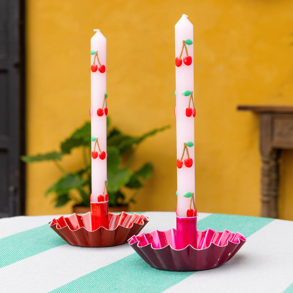 Cherry Dinner Candle 2 Pack