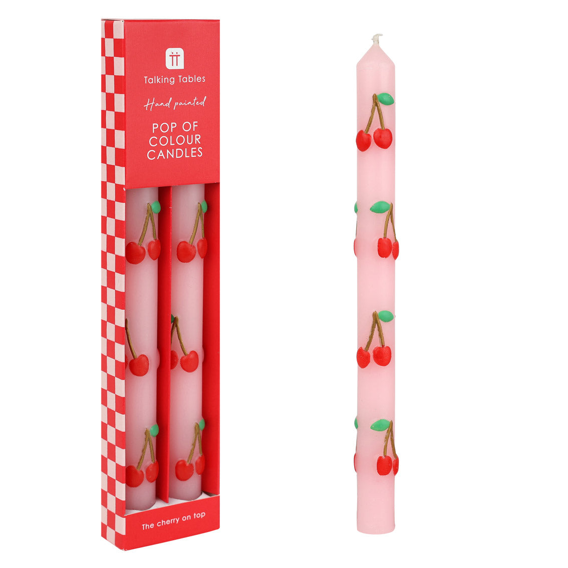 Cherry Dinner Candle 2 Pack